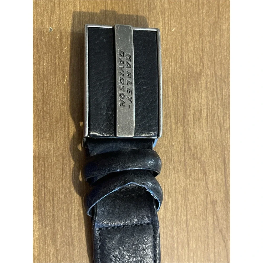 Harley Davidson Belt Men 44 Black Leather Motorcycle Biker Hog 97768-04V/4400